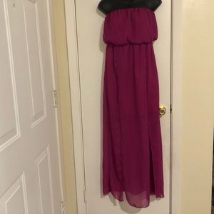 GB strapless maxi dress